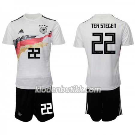 Tyskland Keeper TER STEGEN 22 Barn Hjemmedraktsett 2019 Kortermet (+ Korte bukser)